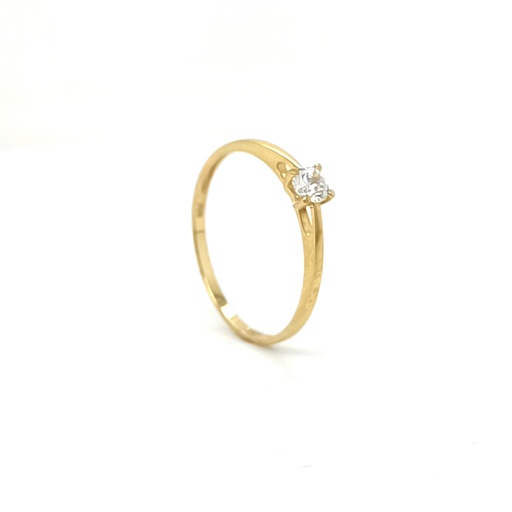 A 2894 Anillo Oro Amarillo Circon