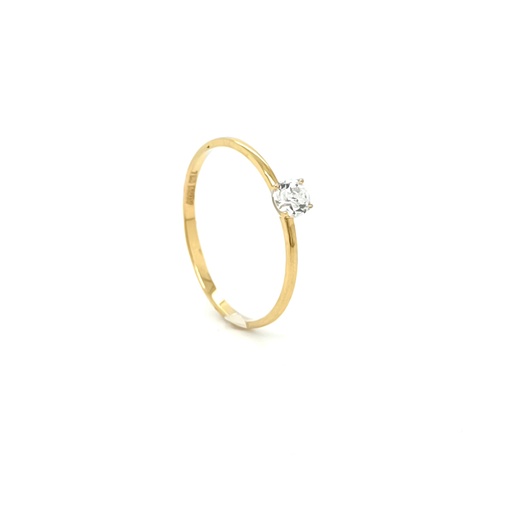 A 2899 Anillo Oro Amarillo Circon