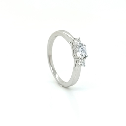 SL31046A1G Anillo de Plata Moisanita