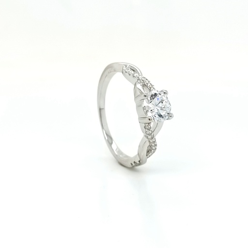 SL91175A2G Anillo de Plata Moisanita