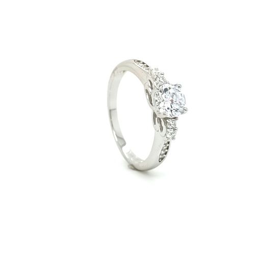 SL91273A1G Anillo de Plata Moisanita