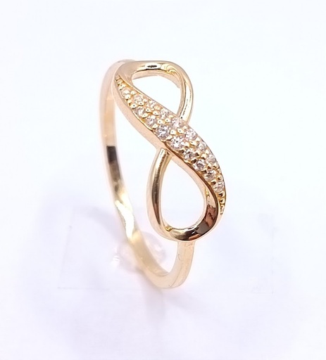 VX7-X7ZR0459 Anillo Oro Amarillo Circon Infinito