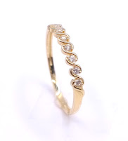 XCR5595-FCZ Anillo Oro Amarillo Circon 
