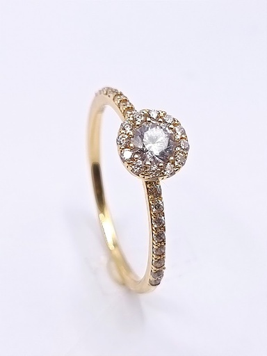 I-0SZR0183-FCZ Anillo Oro Amarillo Circon