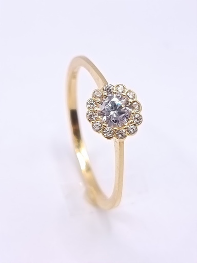 ICR5404-FCZ Anillo Oro Amarillo Circon