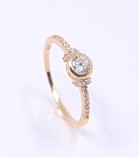 XCR5286-FCZ Anillo Oro Amarillo Circon