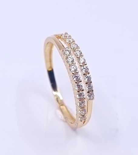 XXCR4769-FCZ Anillo Oro Amarillo Circon