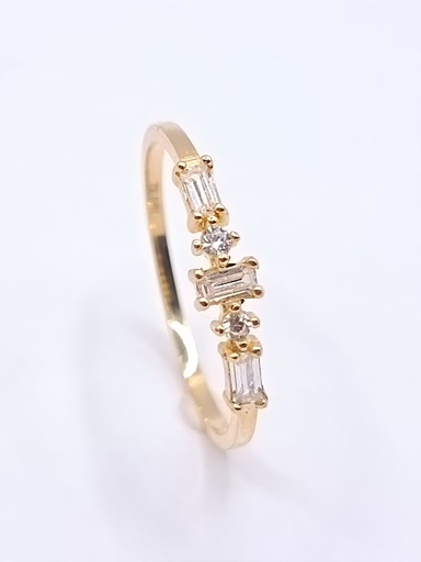 ICR5533-FCZ Anillo Oro Amarillo Circon