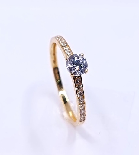 I-VSZR0229-FCZ Anillo Oro Amarillo Circon