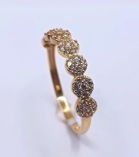 XALR5101-FCZ Anillo Oro Amarillo Circon