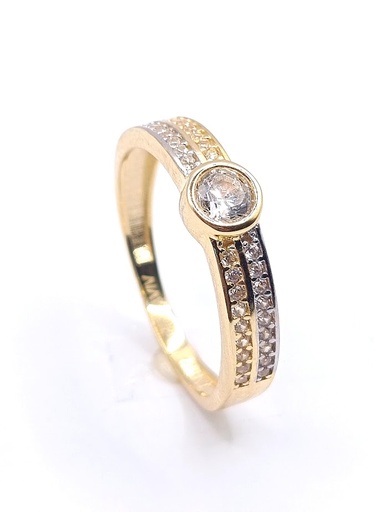 BTT0940 Anillo Oro Amarillo Circon
