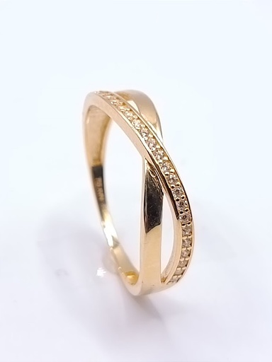 X8-VX7ZR0416 Anillo Oro Amarillo Circon