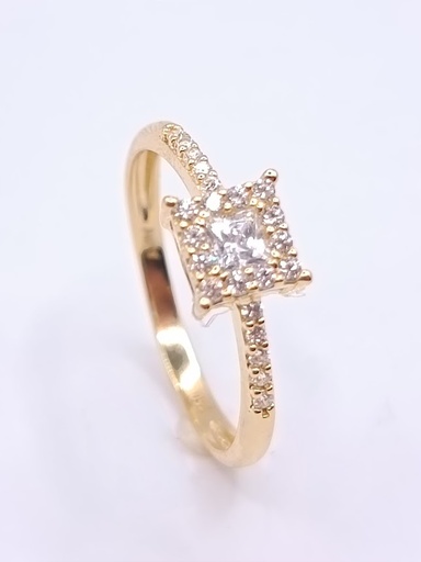 A 3317  Anillo Oro Amarillo Zircon