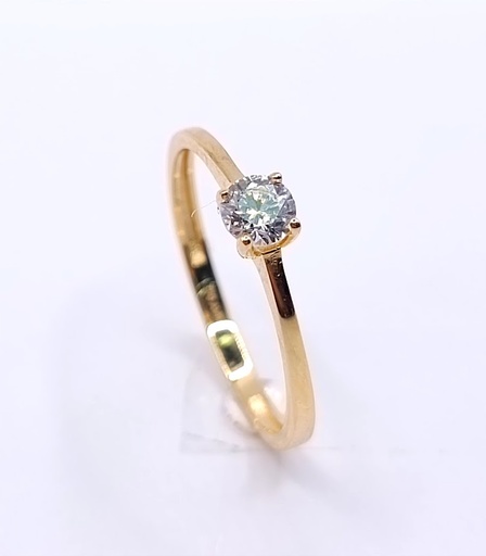 VX3-VX3SZR0289-FCZ Anillo Oro Amarillo Solitario Circon