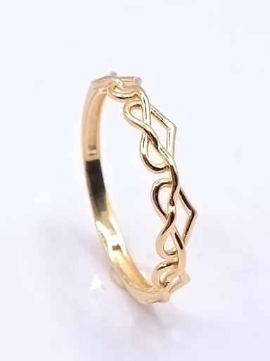 XXAR7529 Anillo Oro Amarillo Corazon Liso