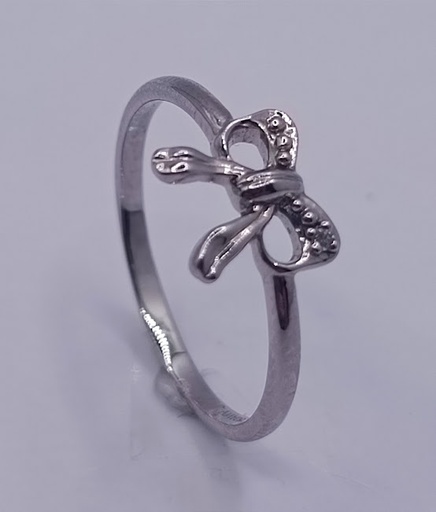 KR05-82335-**3 Anillo Oro Blanco Brillante  