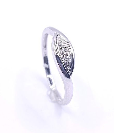 KR05-146367-**1 Anillo Oro Blanco Brillante  