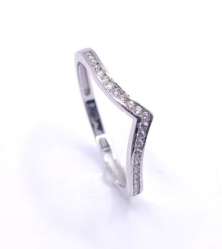 VX9-X9ZR0160-W Anillo Oro Blanco Circon
