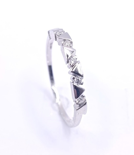 CR5594-W-FCZ/LP Anillo Oro Blanco Circon