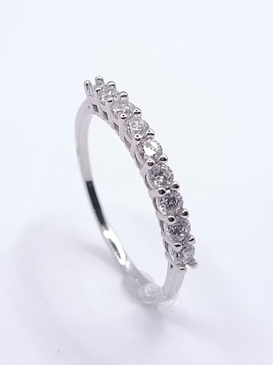 I2CR5781-FCZ Anillo Oro Blanco Cintillo Circon