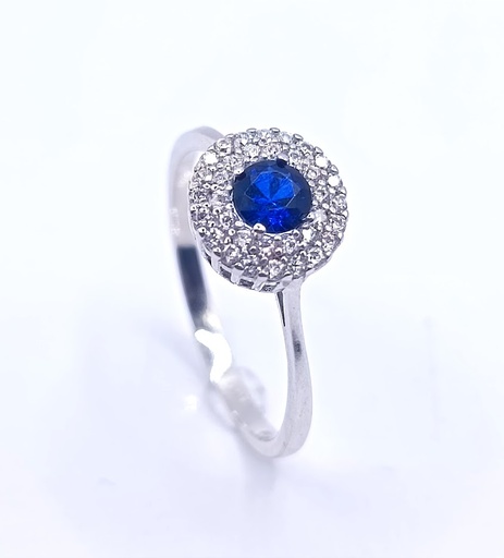 RMDZ01-1926-11 Anillo Oro Blanco Circon Halo