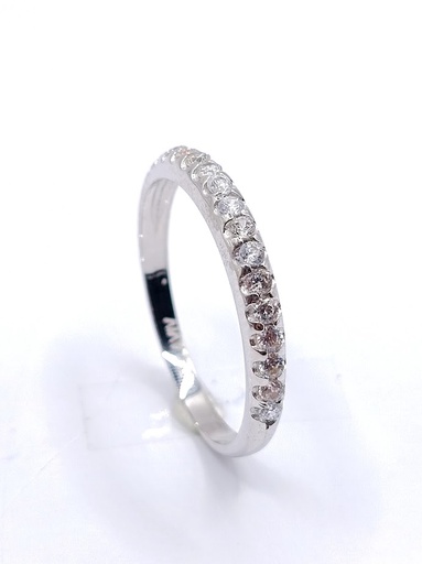 [3115003116] TYZ2828 (W) Anillo Oro Blanco Cintillo Circon