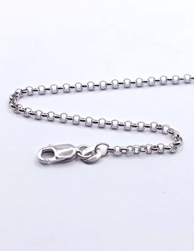 Cadena Oro Blanco Rolo 100 