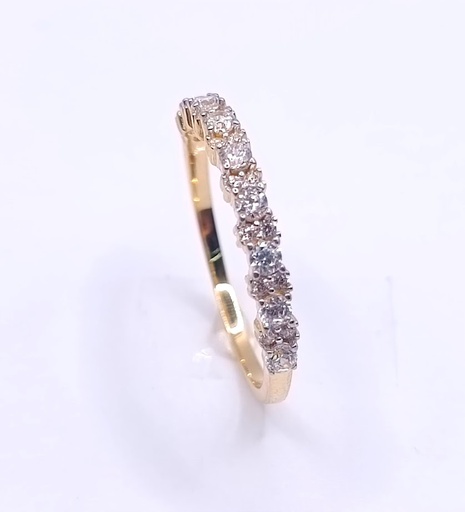 I2CR205558-YW-FCZ Anillo Oro Bicolor Cintillo