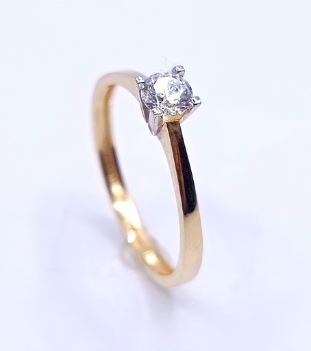 VXX-VXSZR200283-YW-FCZ Anillo Oro Bicolor Circon