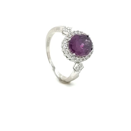 R-0068 AM Anillo Plata Amatista