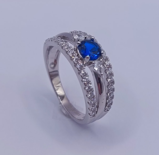 TR-890 Z Anillo Plata Zafiro