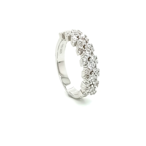TR-081 Anillo Plata Multi Circones