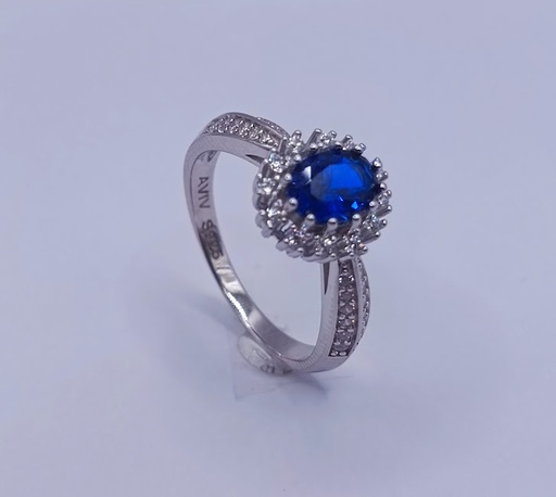 TR-928 Z Anillo Plata Zafiro 