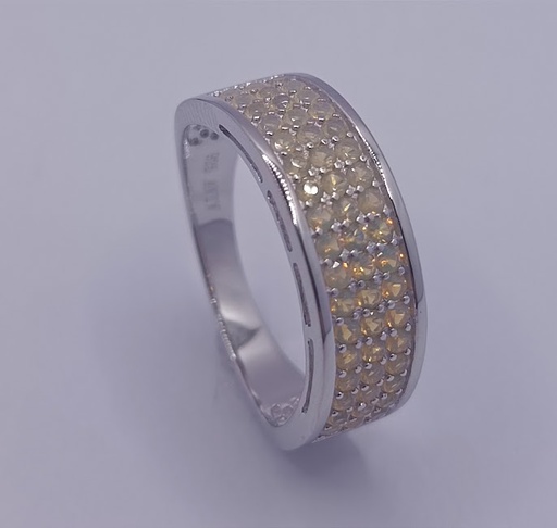JRY6302Q-W Anillo Plata 