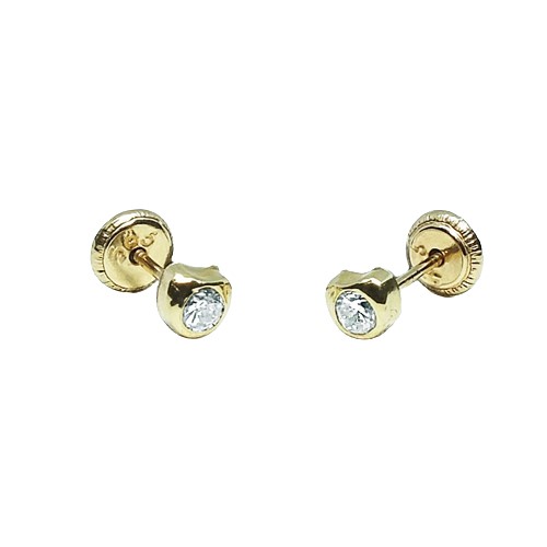 [1210081900] 1-CH-C-3 Aro Oro Amarillo Corazon Circon