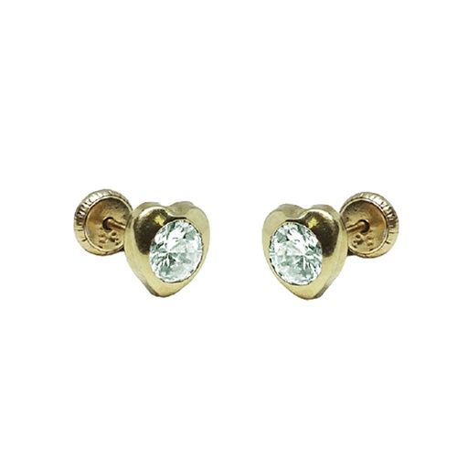 [1210082300] 1-CH-C-5 Aro Oro Amarillo Corazon Circon