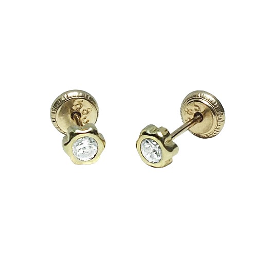 [1210083009] 1-CH-M-3 Aro Oro Amarillo Margarita Circon Rosa