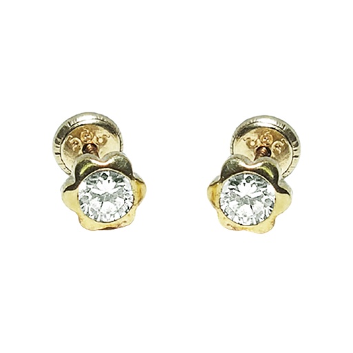 [1210083100] 1-CH-M-4 Aro Oro Amarillo Margarita Circon