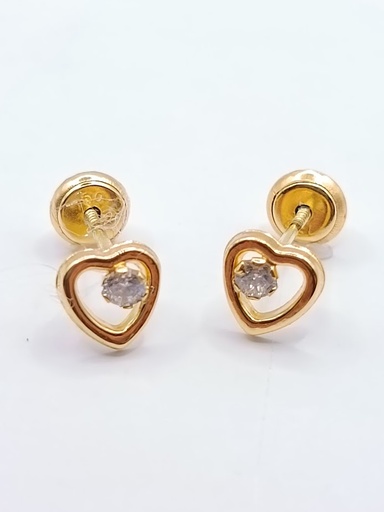 [1210103800] 1-675701PS Aro Oro Amarillo Corazon
