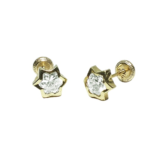 [1210127400] 1-CH-E-5 Aro Oro Amarillo Estrella Circon