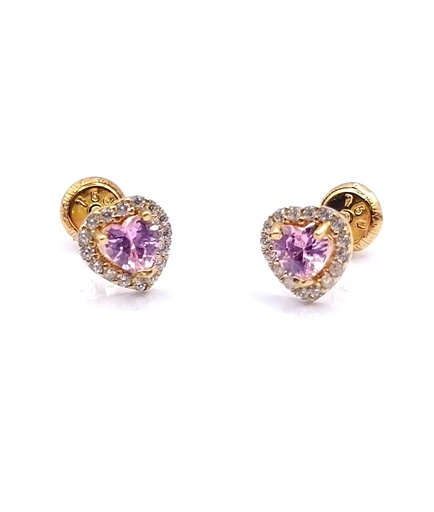 [1210200500] 1-230701PS Aro Oro Amarillo Corazon Bco