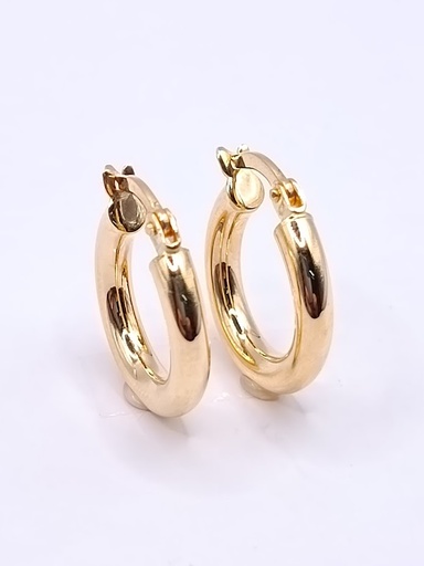 [1211145000] XXTE0003-10-SL Aro Oro Amarillo Argolla Lisa