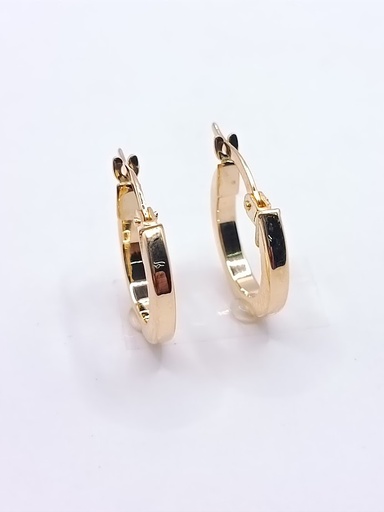 [1211163010] X3SQTE0002-10-SL Aro Oro Amarillo Argolla Lisa