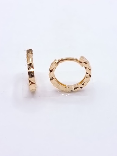 [1241104300] X4NHUE2028-DC Aro Oro Amarillo Argolla Tallada