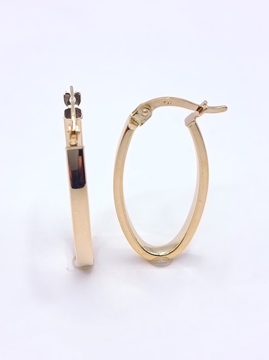 [1270102600] XXTE14365 Aro Oro Amarillo Argolla Lisa