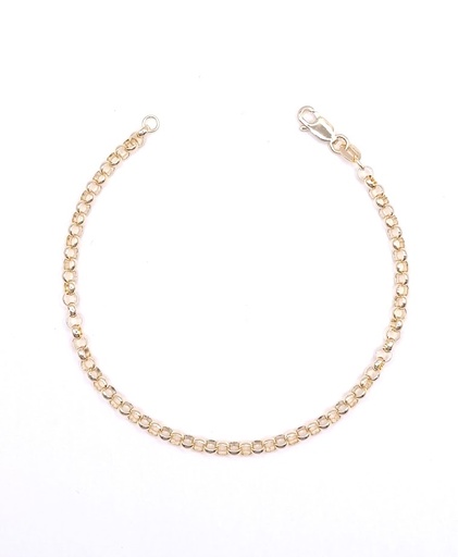 [1301120419] Pulsera Oro Amarillo Rolo 140 
