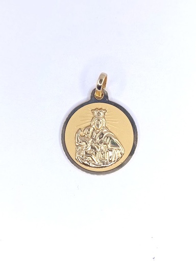 [1406100218] M5005-818 Medalla Oro Amarillo Virge Y Niño 