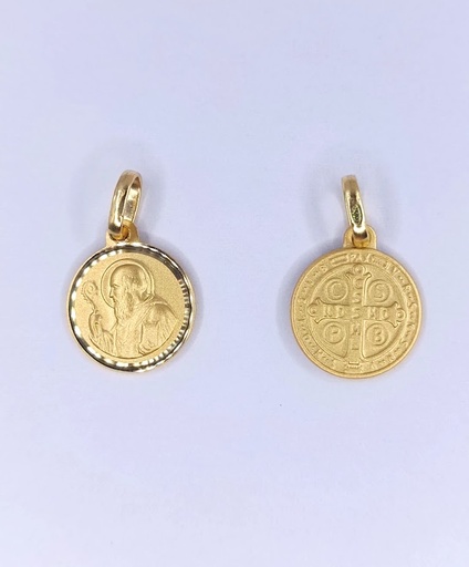 [1406100812] M8097-112 Medalla Oro Amarillo San Benito