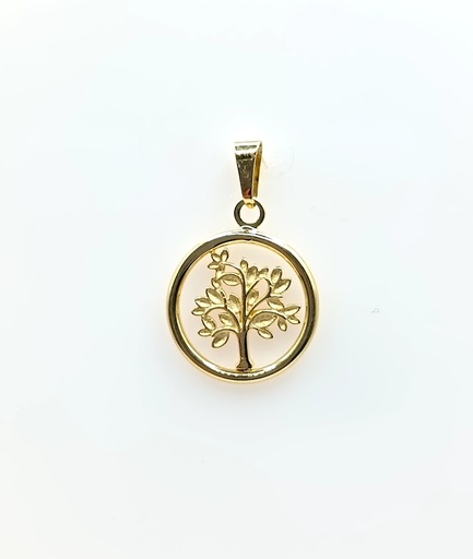 [1411102000] X3TP1572 Colgante Oro Amarillo Arbol
