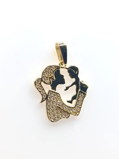 [1415002400] K1512 Colgante Oro Amarillo Mama Circon